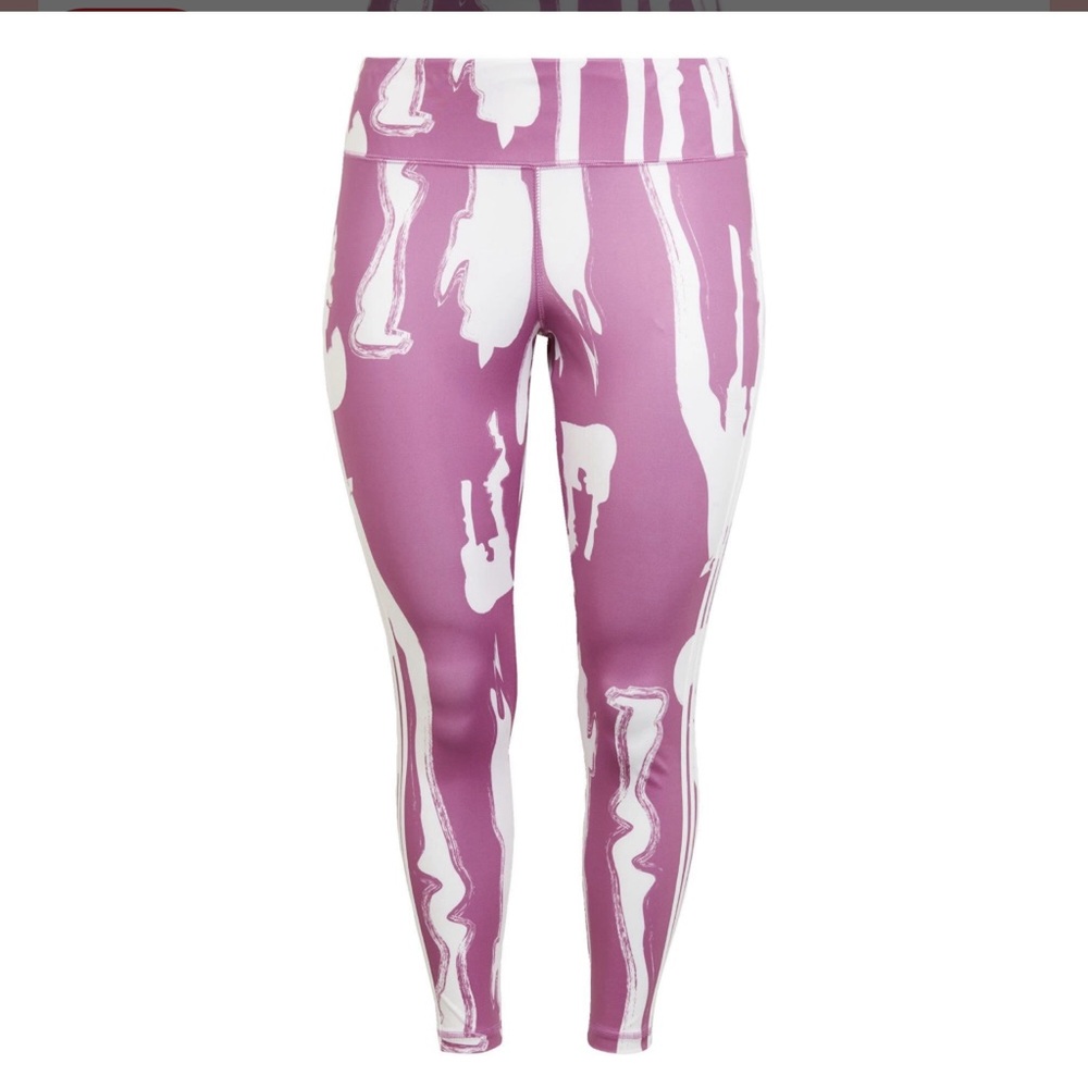 4X adidas Originals Plus x Thebe Magugu leggings in purple